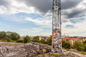 Skinnarviksberget è il più alto punto naturale di Södermalm e offre una vista spettacolare su Kungsholmen