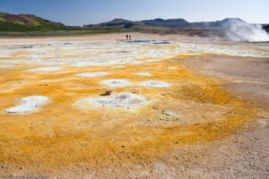 Námafjall: area geotermica ad alta temperatura nei pressi del lago Mývatn.