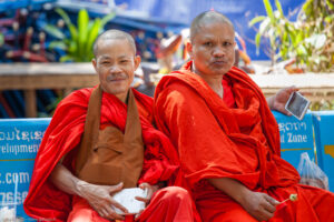 Vientiane. Il buddhismo è la religione principale del Laos, praticato nella sua tradizione Theravada
