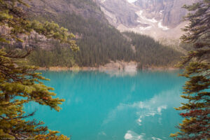 Moraine Lake, lago glaciale nel parco nazionale Banff
