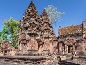 Il tempio di Banteay Srei fu consacrato al dio Shiva nel 967 d.C.