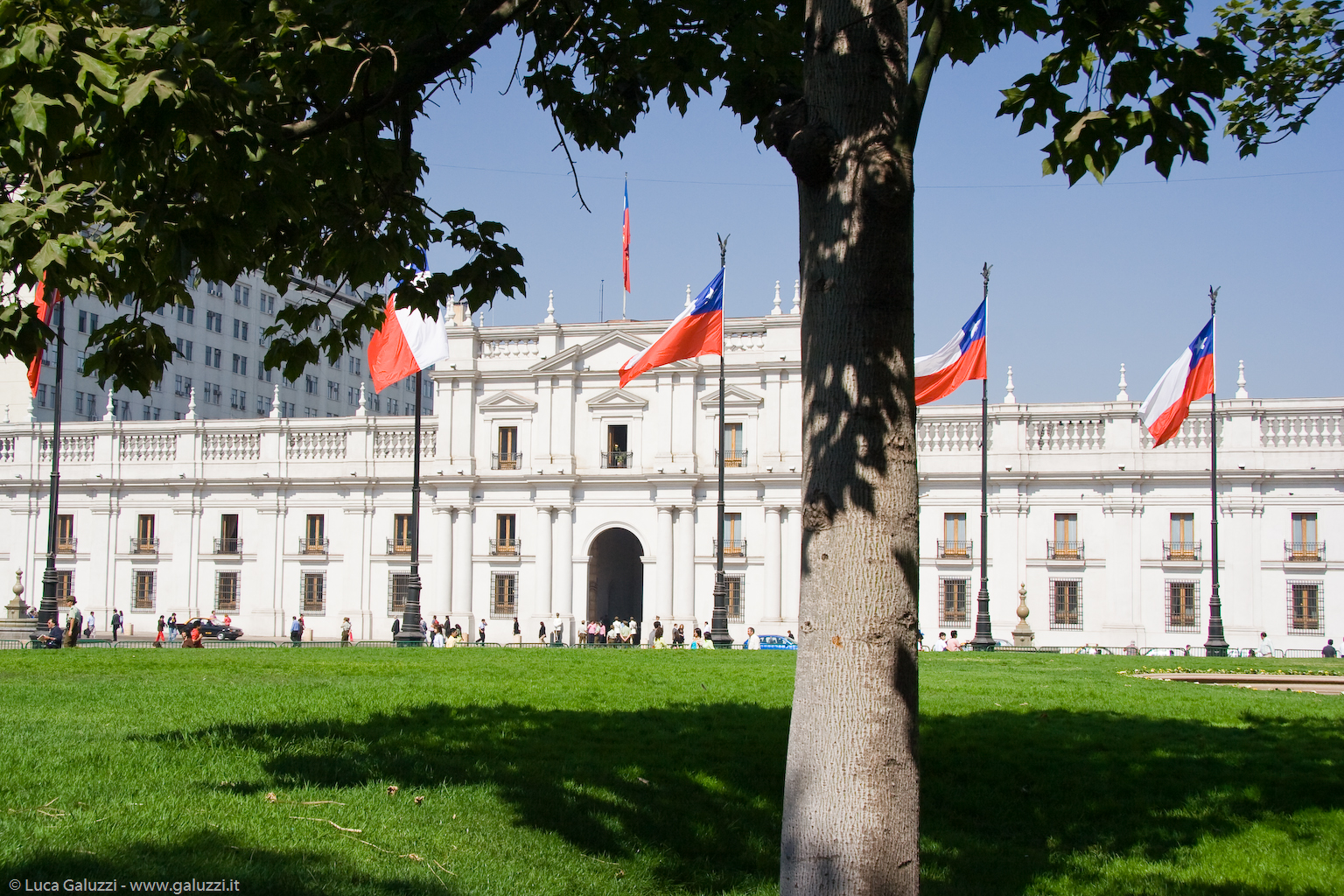 Il Palacio de La Moneda è la sede del Presidente della Repubblica del Cile