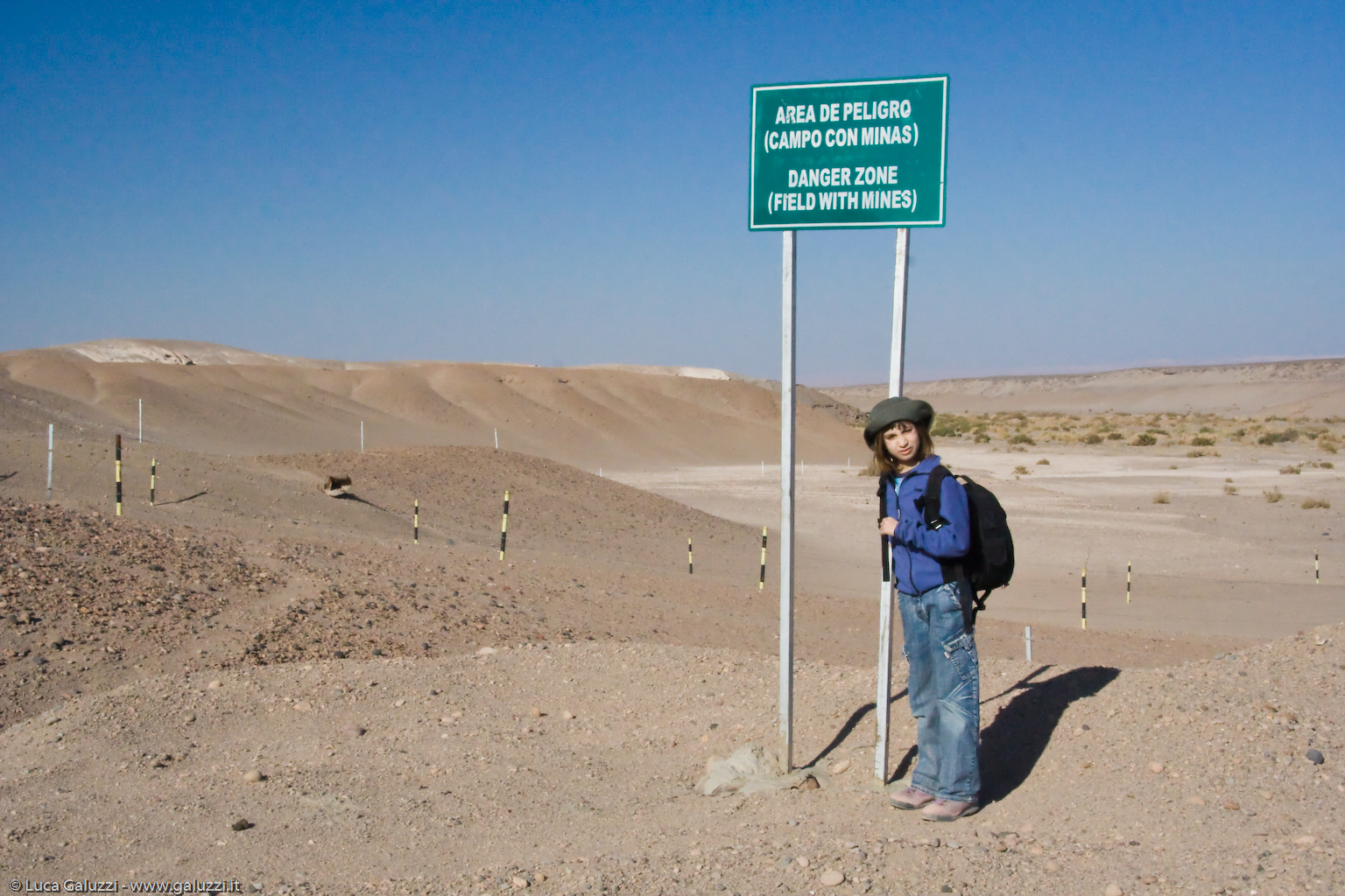 Campi minati sul confine Chile - Bolivia - 4000 m