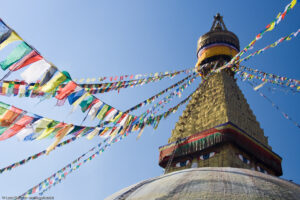 Il primo stupa di Boudhanath fu costruito dopo il 600 d.c. l´attuale nel 1300