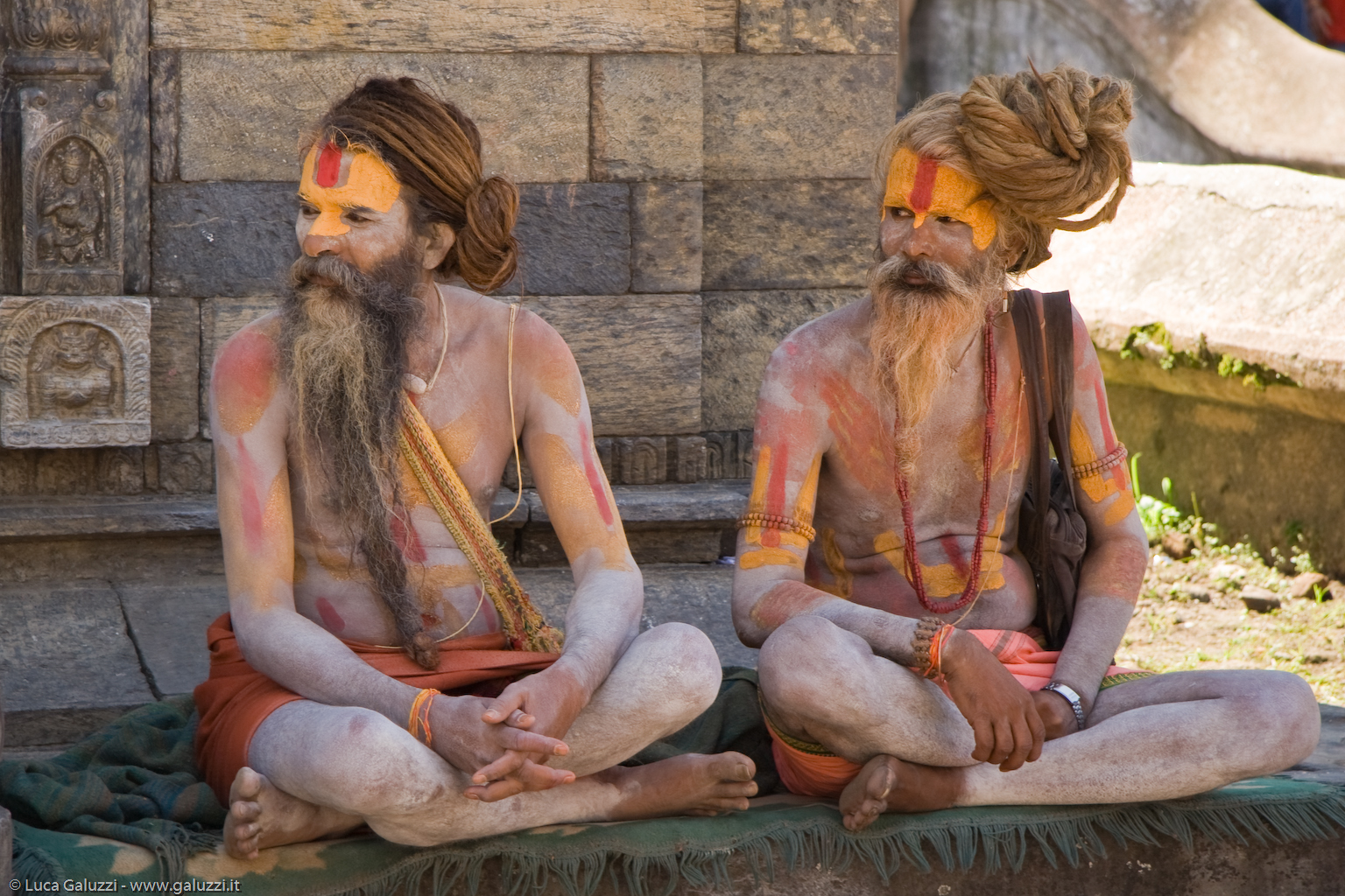 Due sadhu a Pashupatinath, Kathmandu