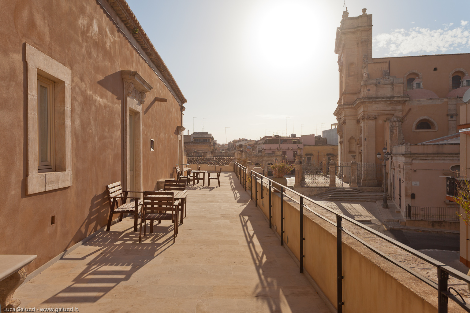Le terrazze di Palazzo Gambuzza a Ispica