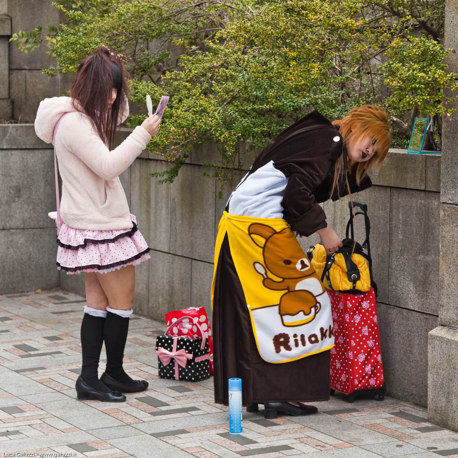 Harajuku girls. Esponenti di varie subculture, fra le quali le più importanti sono gothic lolita, ganguro e kogal; a queste si affiancano la pratica del cosplay ed il revival punk.
