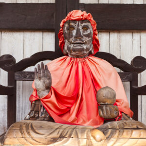 Guardiano del tempio Todai-ji a Nara