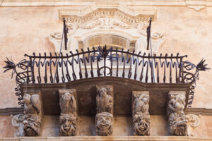 Balcone del Palazzo Cosentini, Ragusa Ibla