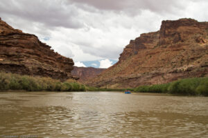 Fiume Colorado nei pressi di Moab, Utah, USA