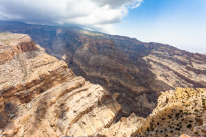 Grand Canyon creato dalle cascate della Montagna di Jabal Shams