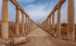 Via delle Colonne di Jerash, l'antica Gerasa