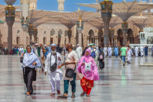 Al-Masjid al-Nabawi, la Moschea del Profeta a Medina, Arabia Saudita