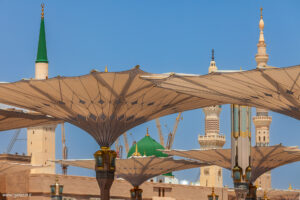 Al-Masjid al-Nabawi, la Moschea del Profeta a Medina, Arabia Saudita