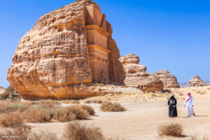 Qasr al-Farid, tomba di Lihyan Figlio di Kuza, il castello solitario alto 22 metri a Hegra