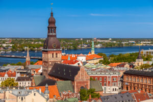 Chiesa di San Pietro, città vecchia di Riga (Vecrīga), Lettonia
